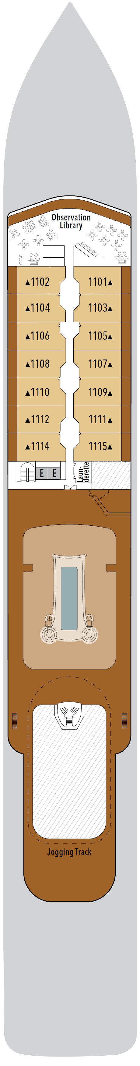 Deck plan for Deck 11