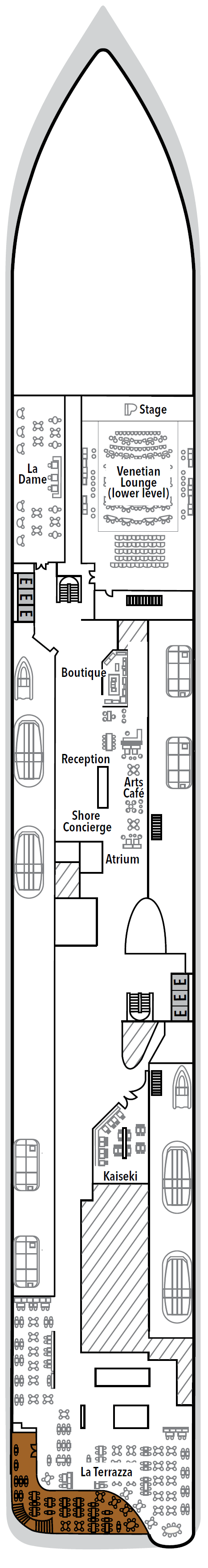 Deck plan for Deck 4