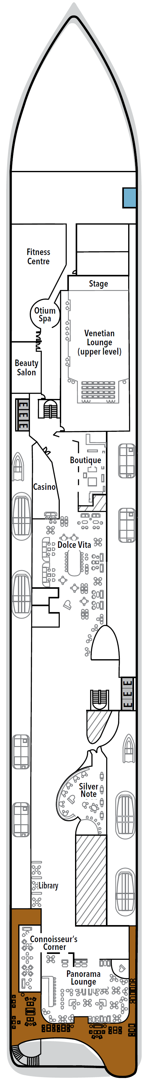 Deck plan for Deck 5