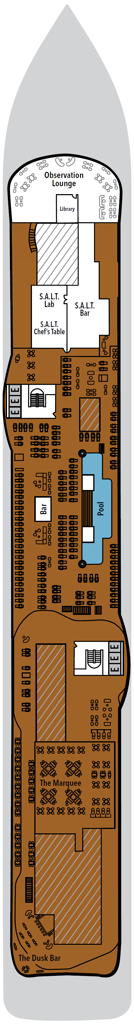 Deck plan for Deck 10