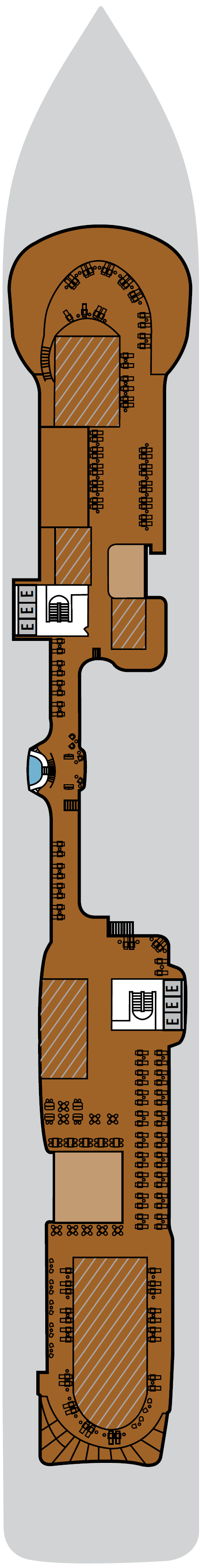 Deck plan for Deck 11
