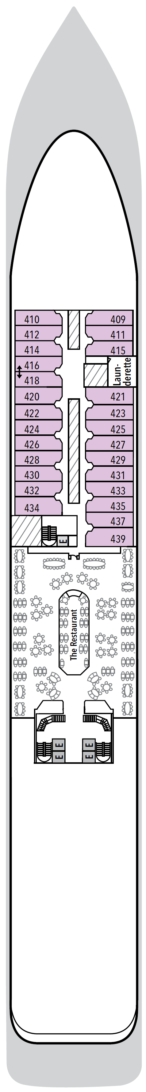 Deck plan for Deck 4