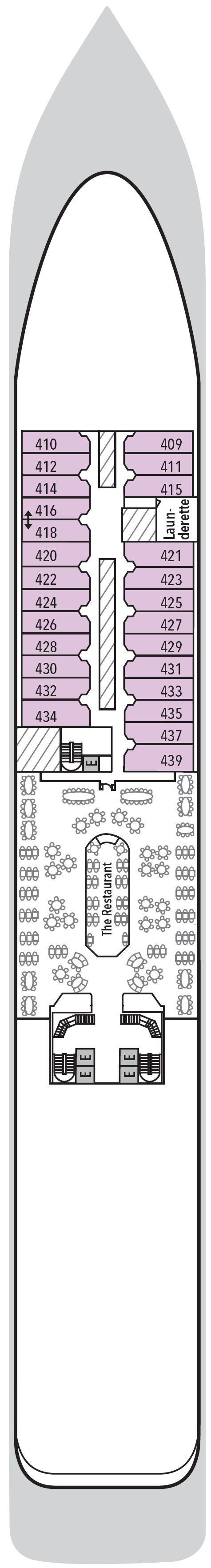 Deck plan for Deck 4