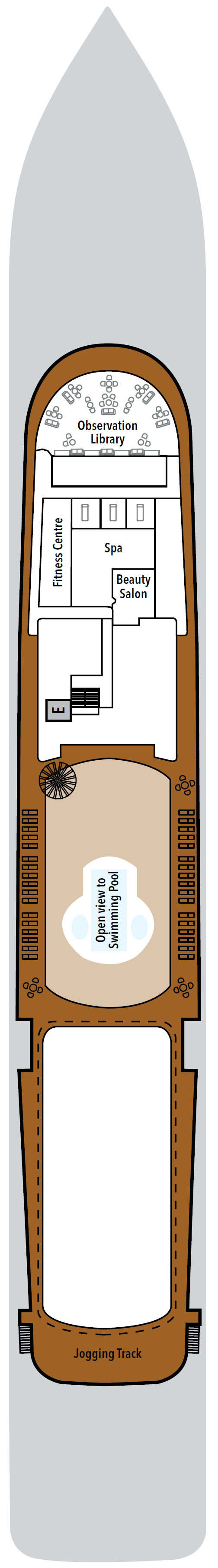 Deck plan for Deck 9