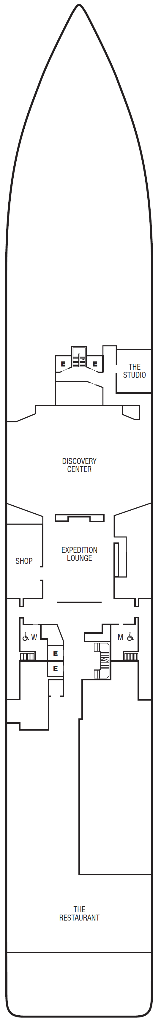 Deck plan for Deck 4