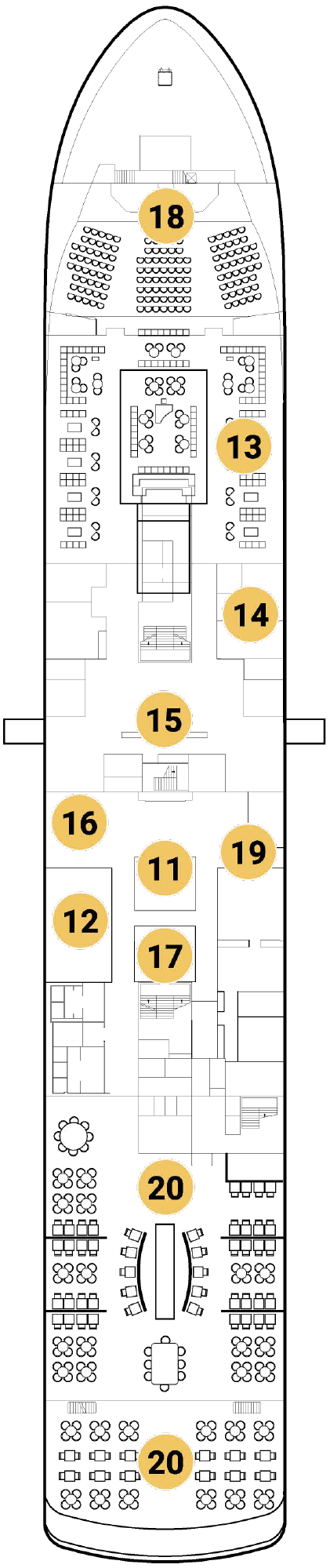 World Voyager deck plan — Deck 4