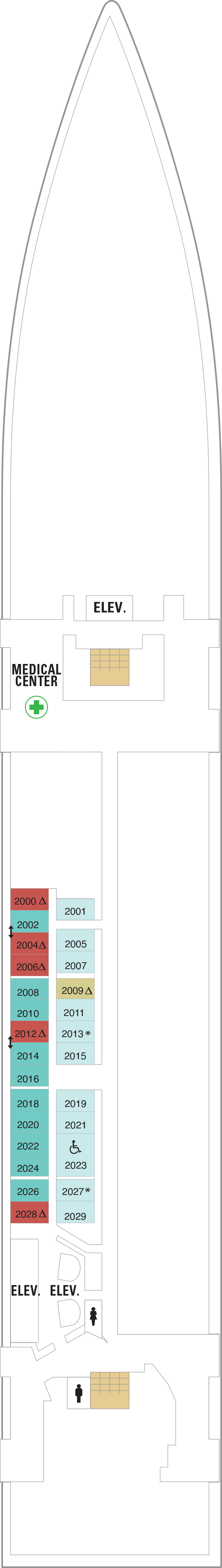 Deck plan for Deck 02