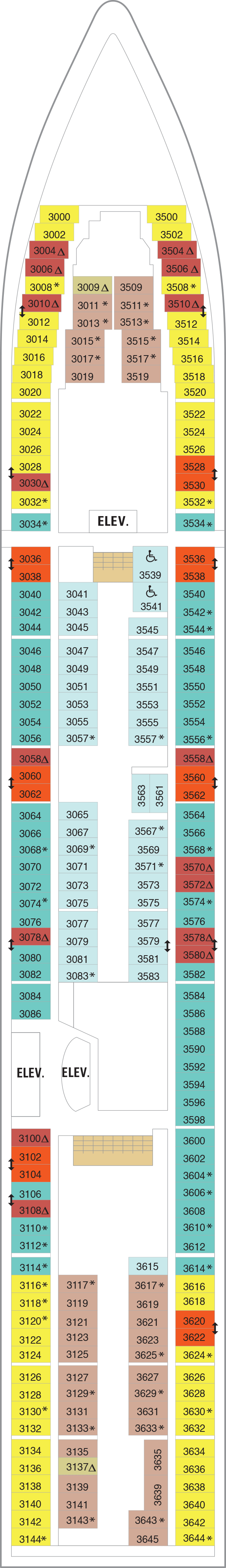 Deck plan for Deck 03