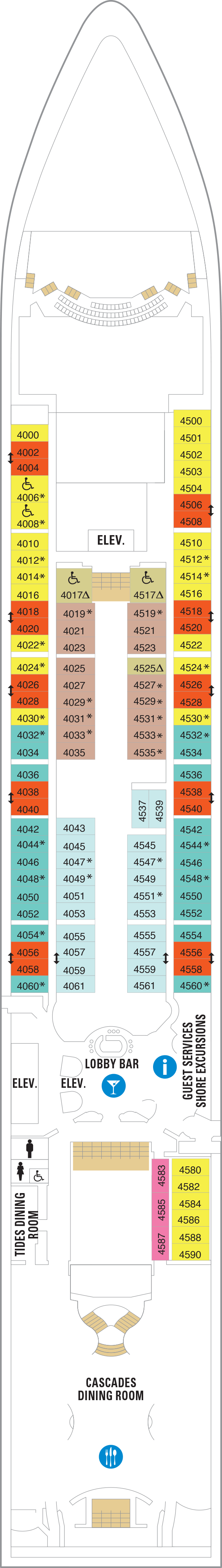 Deck plan for Deck 04