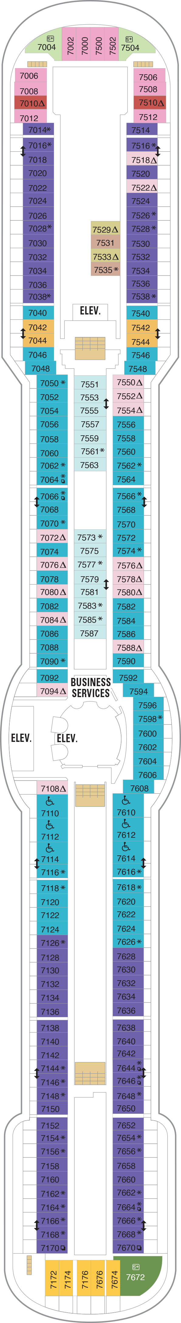 Deck plan for Deck 07