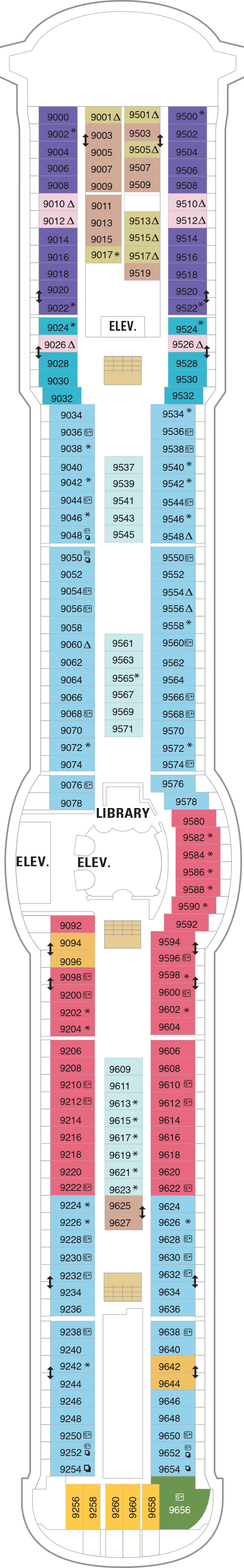 Deck plan for Deck 09