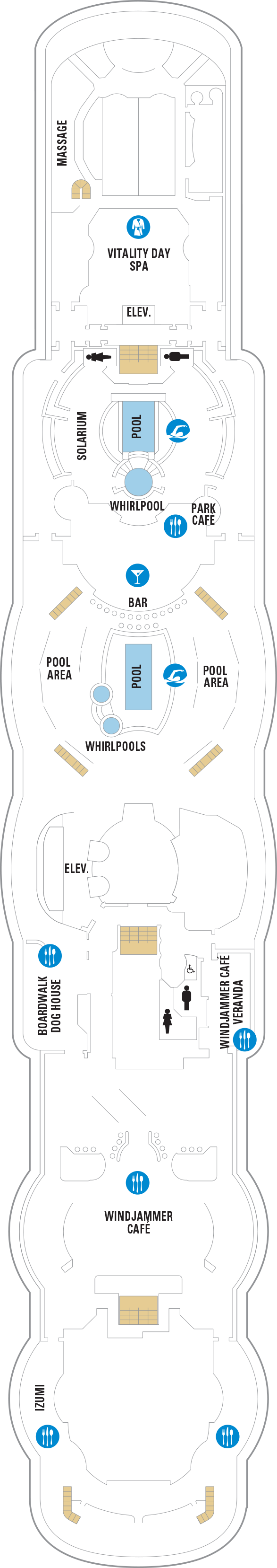 Deck plan for Deck 11