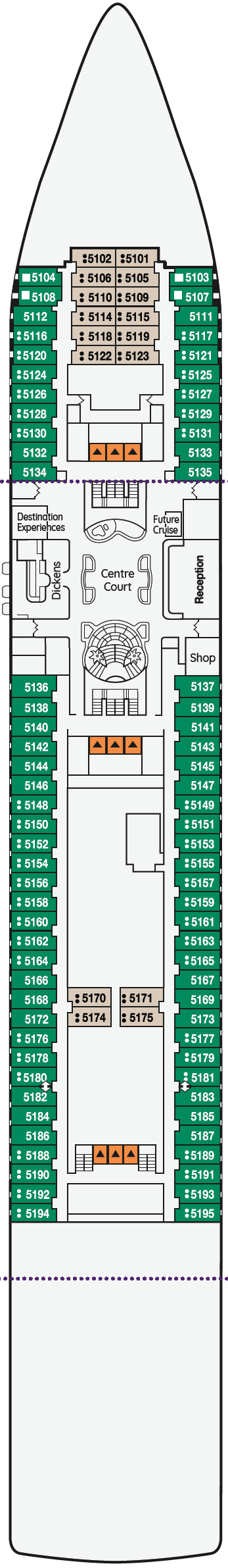 Deck plan for Reception Deck 5