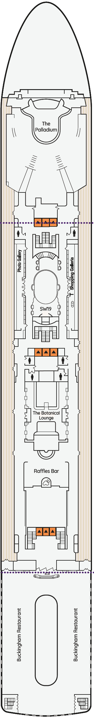 Deck plan for Promenade Deck 7