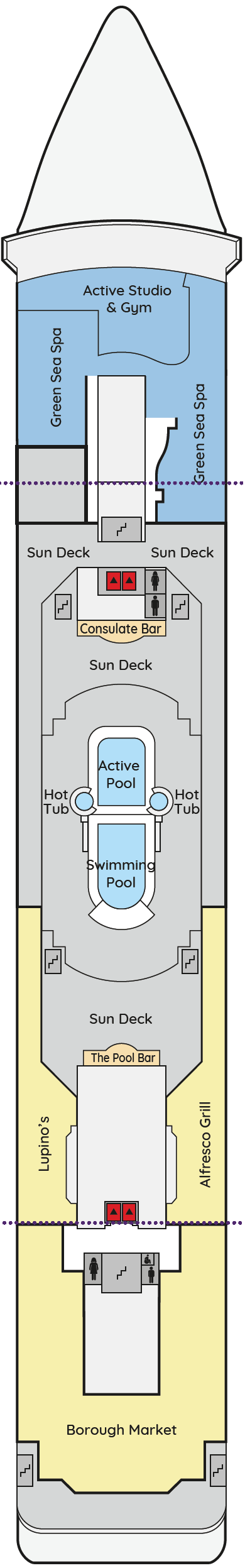 Deck plan for Lido Deck 11