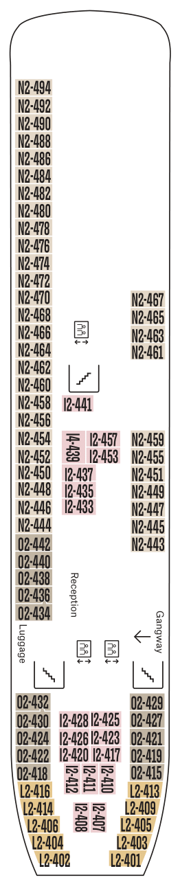 Deck plan for Deck 4