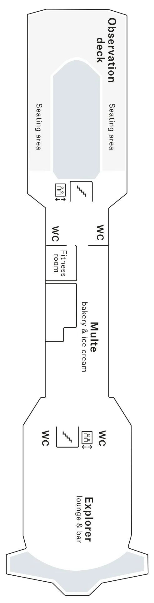 Deck plan for Deck 7