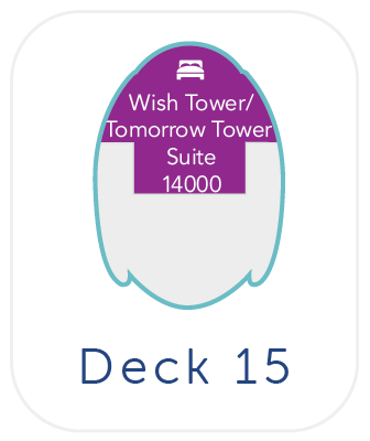 Deck plan for Deck 15