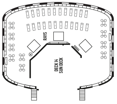 Deck plan for Deck 14