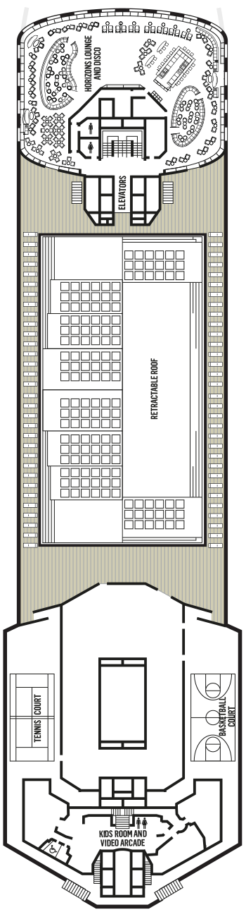 Deck plan for Deck 12