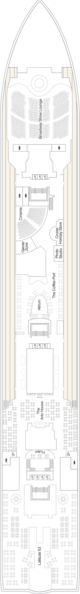 Deck plan for Deck 6