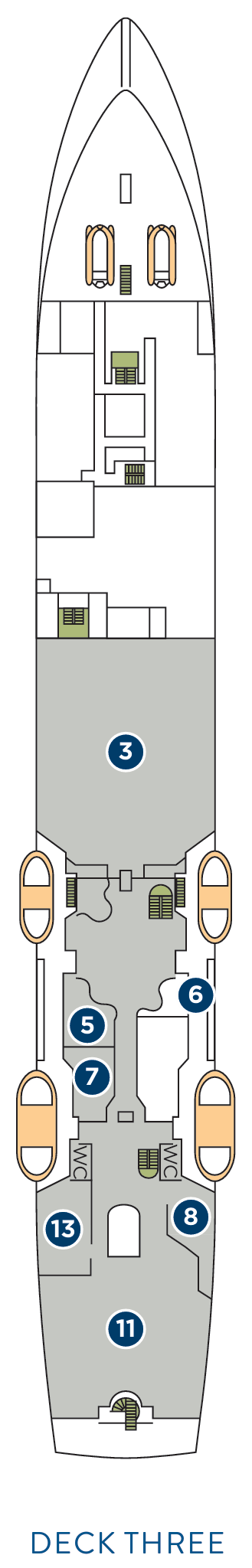 Deck plan for Deck 3