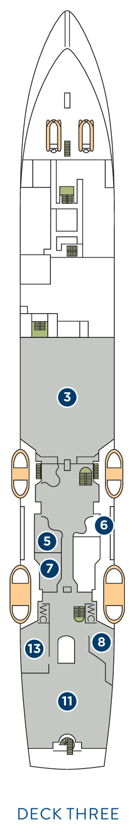 Deck plan for Deck 3
