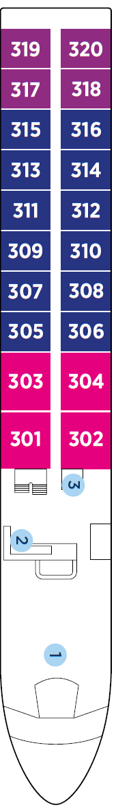 Deck plan for Porto Deck