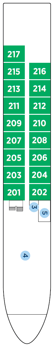 Deck plan for Lisbon Deck