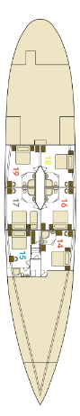 MS Stella Maris deck plan — Lower Deck