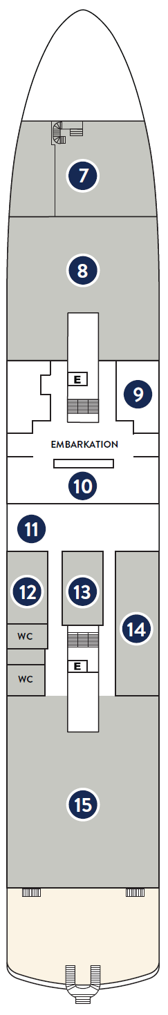 Deck plan for Deck 4