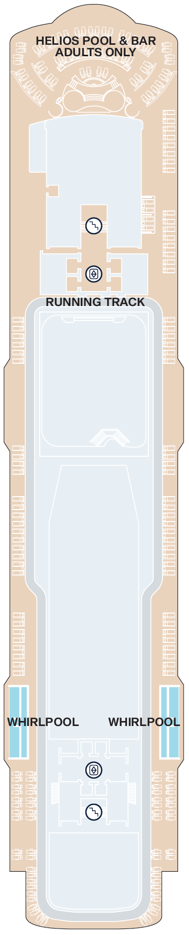 Deck plan for Deck 12
