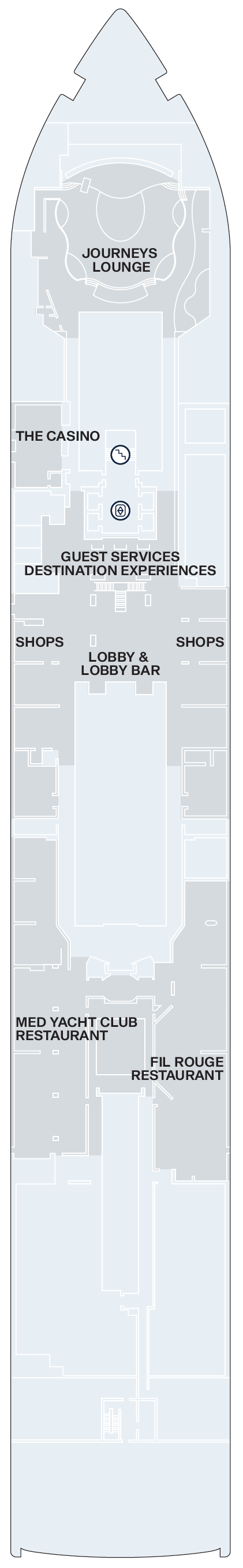 Deck plan for Deck 4