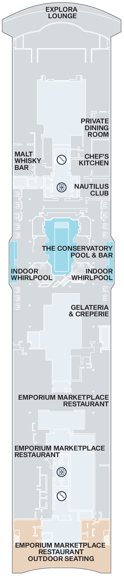 Deck plan for Deck 11
