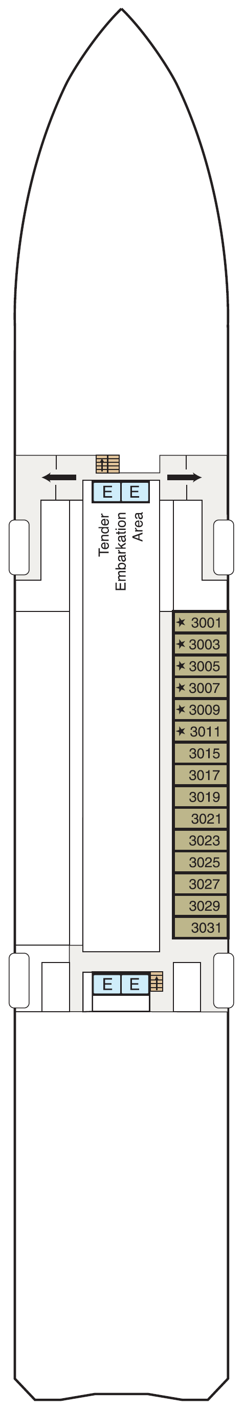 Deck plan for Deck 3