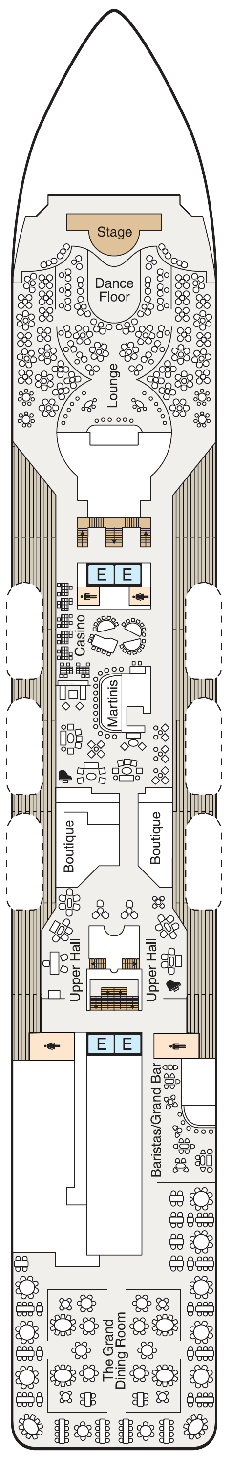 Deck plan for Deck 5