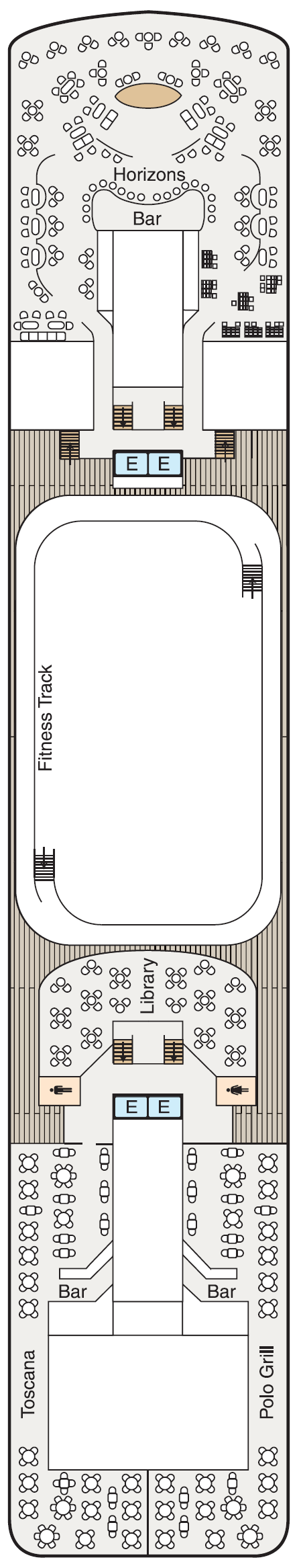 Deck plan for Deck 10