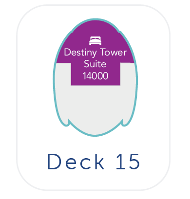 Deck plan for Deck 15