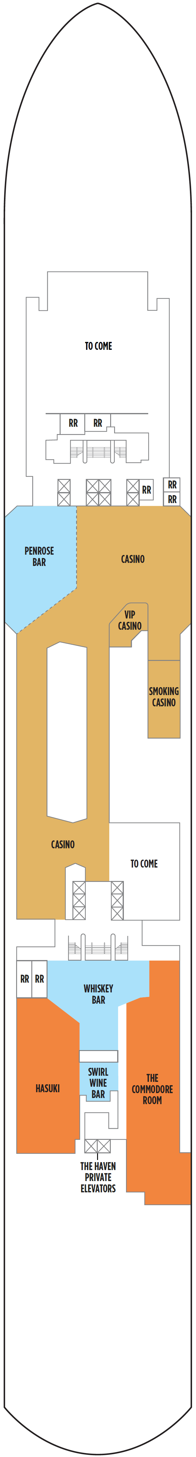 Deck plan for Deck 6