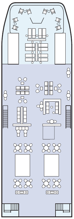 Deck plan for Sun Deck