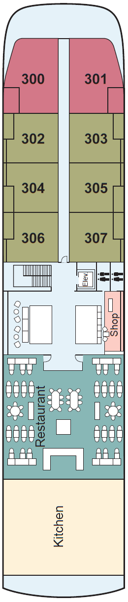 Deck plan for Upper Deck