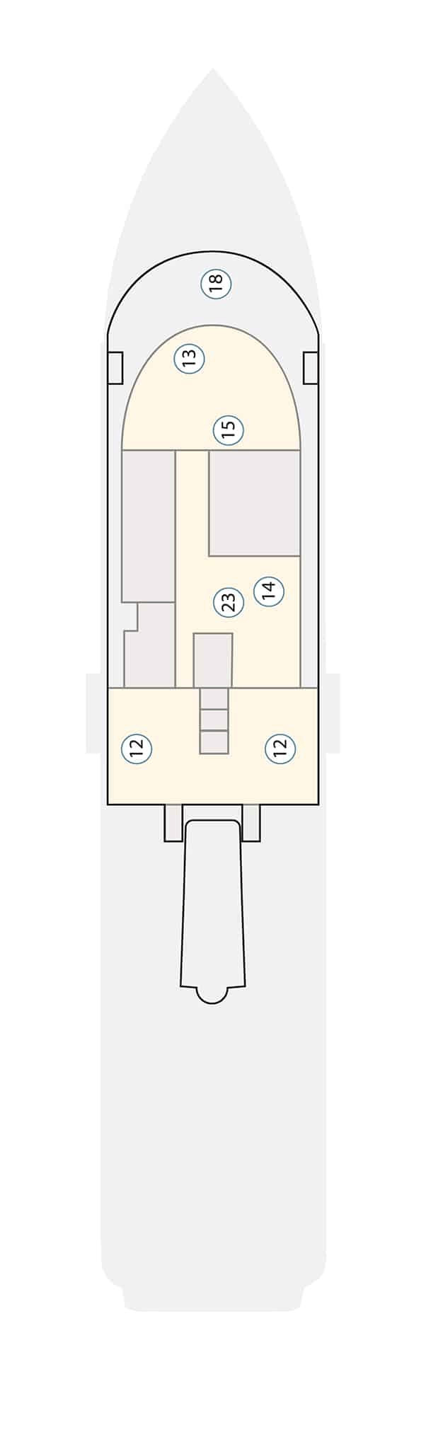 Deck plan for Deck 8