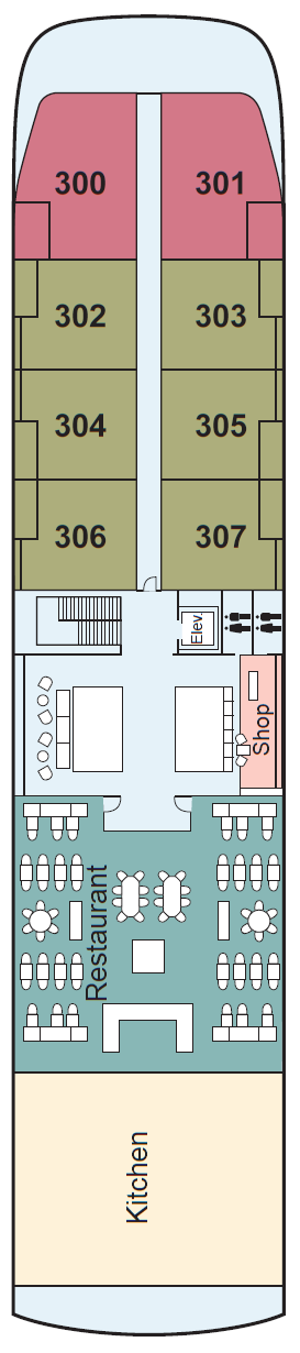 Deck plan for Upper Deck