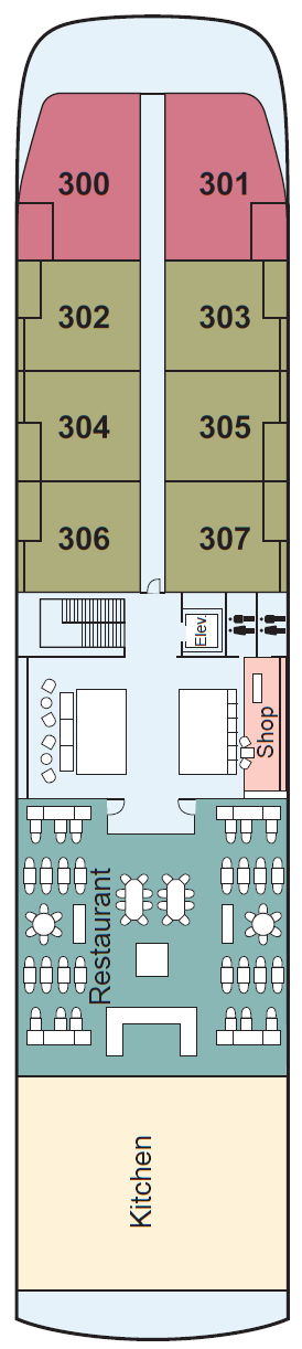 Deck plan for Upper Deck