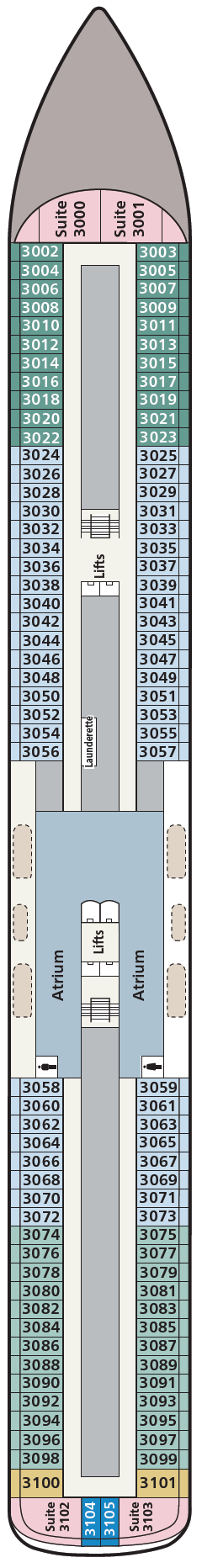 Deck plan for Deck 3