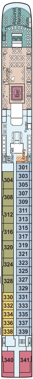 Deck plan for Upper Deck