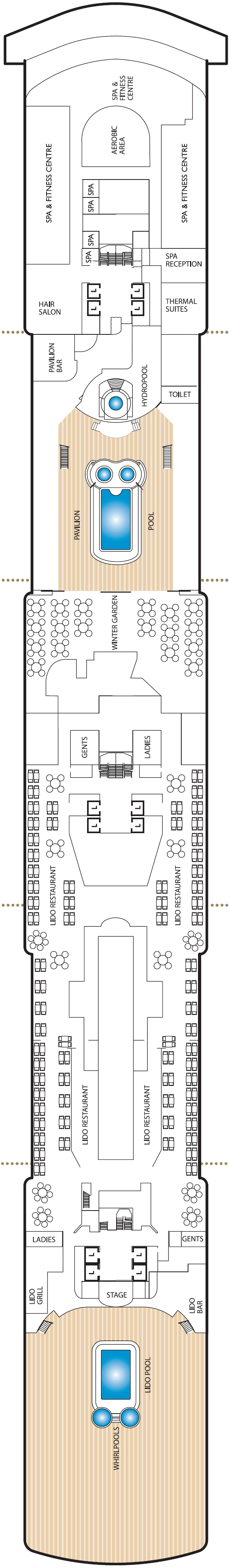 Deck plan for Deck 9