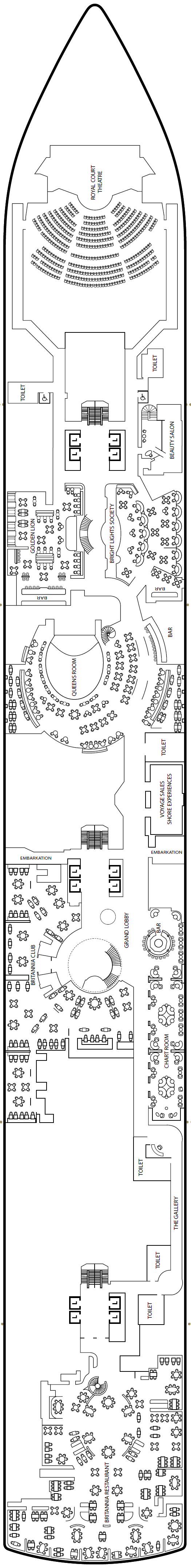 Deck plan for Deck 2