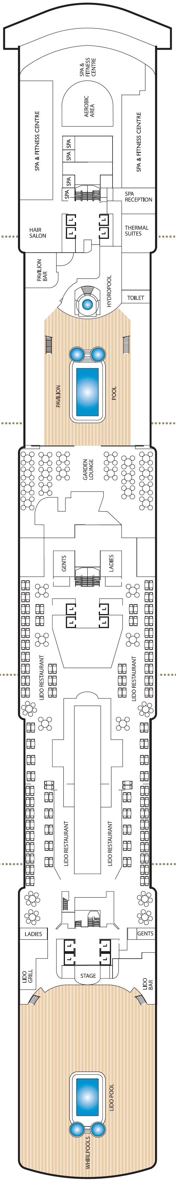 Deck plan for Deck 9
