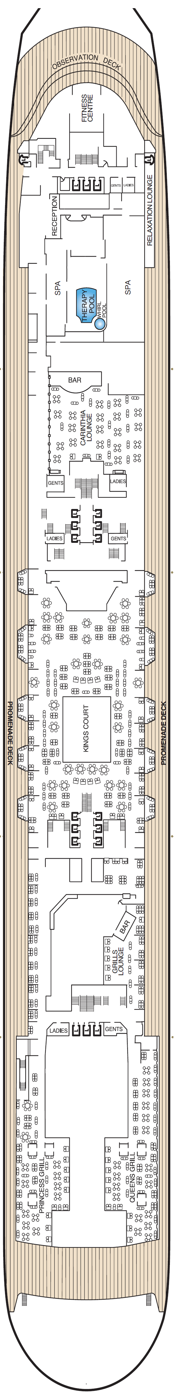 Deck plan for Deck 7